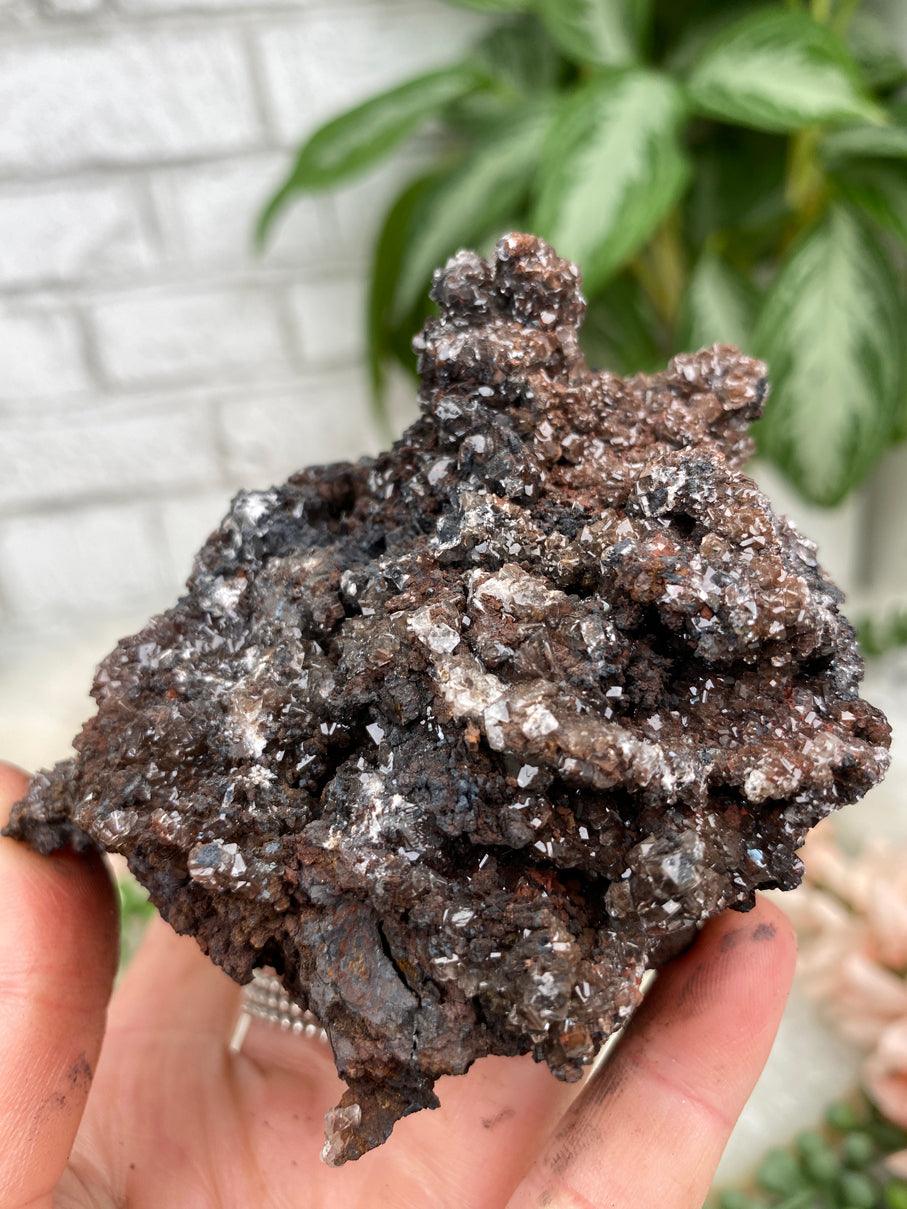 Red & Black Calcite Crystals