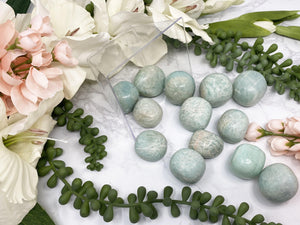Contempo Crystals - uTumbled Amazonite is a stone full of calming and protective energy! Common properties--STIMULATING EXPRESSION MEMORY EMOTIONS RELEASING INTUITION LOVE GRIEF CALMING - Image 2