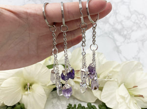 Contempo Crystals - Carry your protective energies with you with these simple but fun silver metal crystal point keychains - Image 1