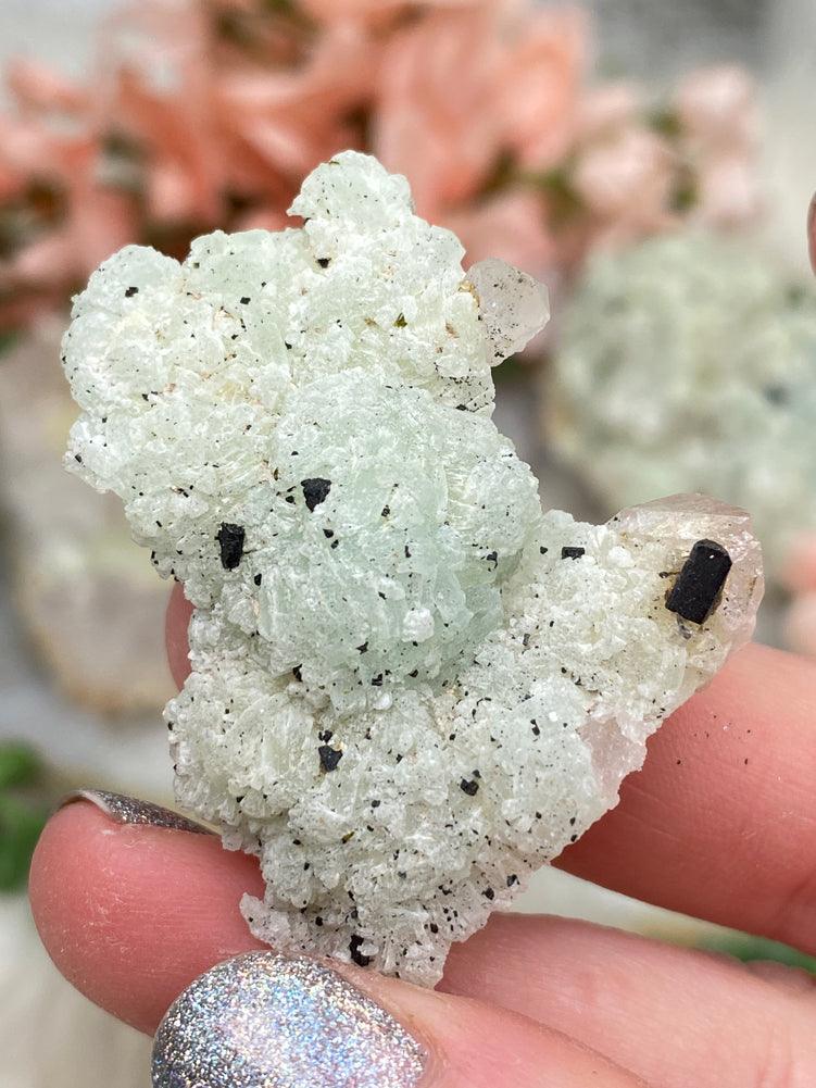 Prehnite Quartz Clusters