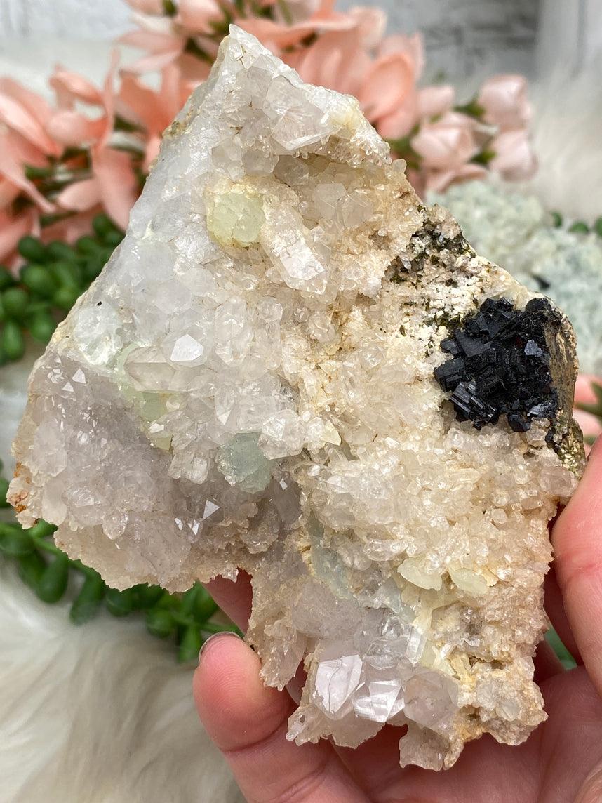 large-quartz-prehnite-babingtonite-cluster