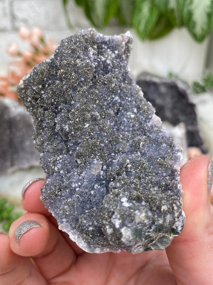Grayish Amethyst Crystals