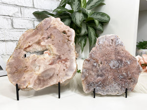 Contempo Crystals - These simple metal stands are perfect for propping up slabs or display crystals that usually just sit flat. - Image 2