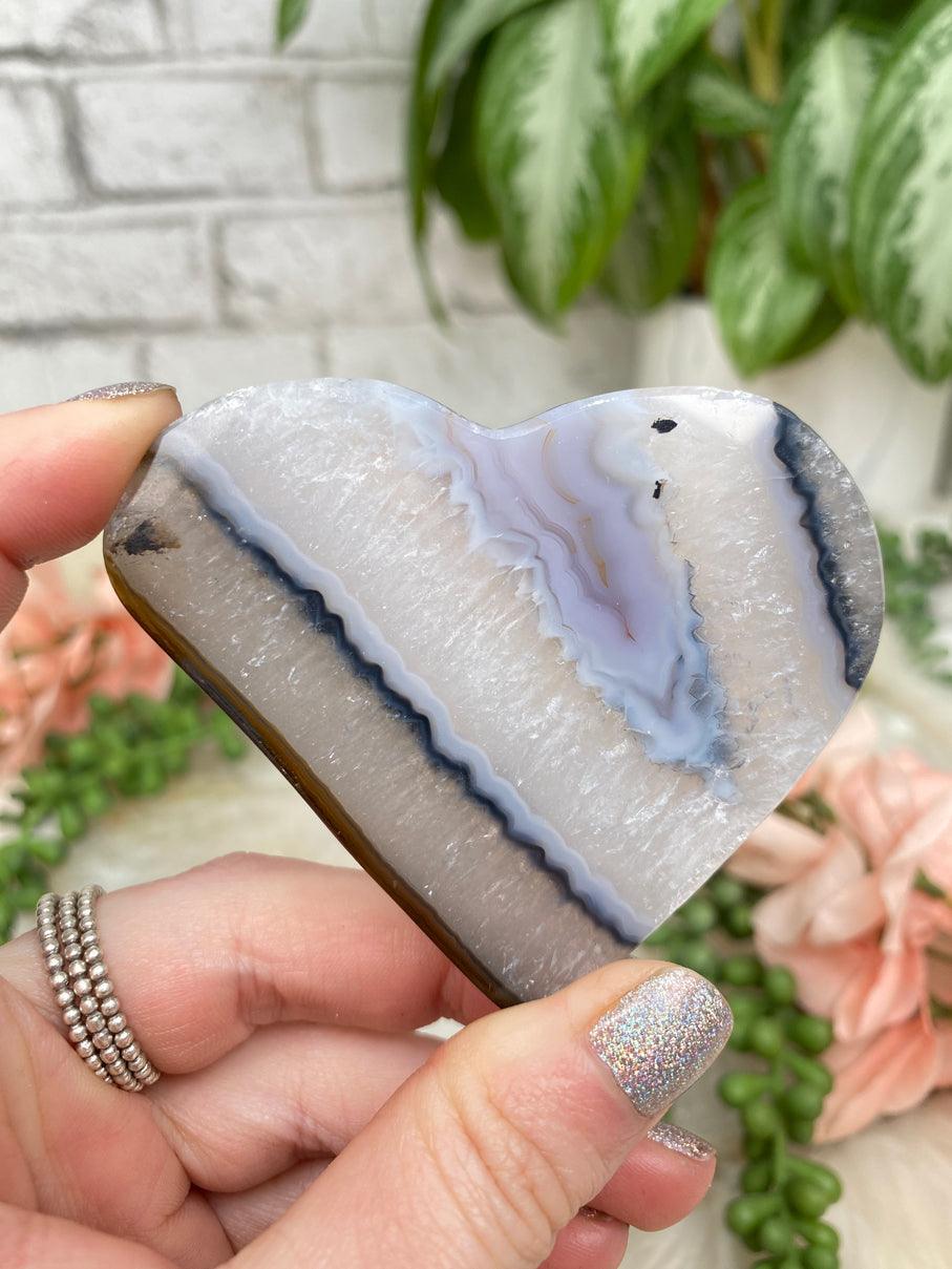 Agate Slice Hearts