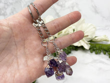 Load image into Gallery: Contempo Crystals - Amethyst crystal point keychains. - Image 2