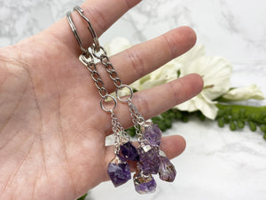 Contempo Crystals - Amethyst crystal point keychains. - Image 2