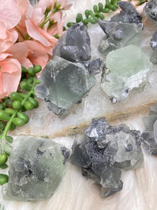 Contempo Crystals - chinese-green-fluorite-gray-calcite - Image 6
