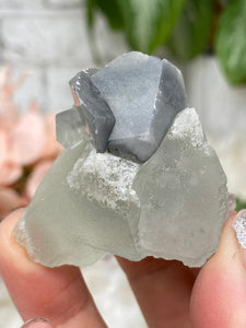 Contempo Crystals - gray-calcite-on-green-fluorite - Image 17