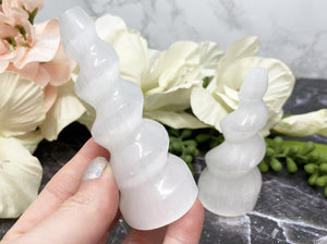 Contempo Crystals - Adorable selenite spiral crystal points in three sizes - Image 8