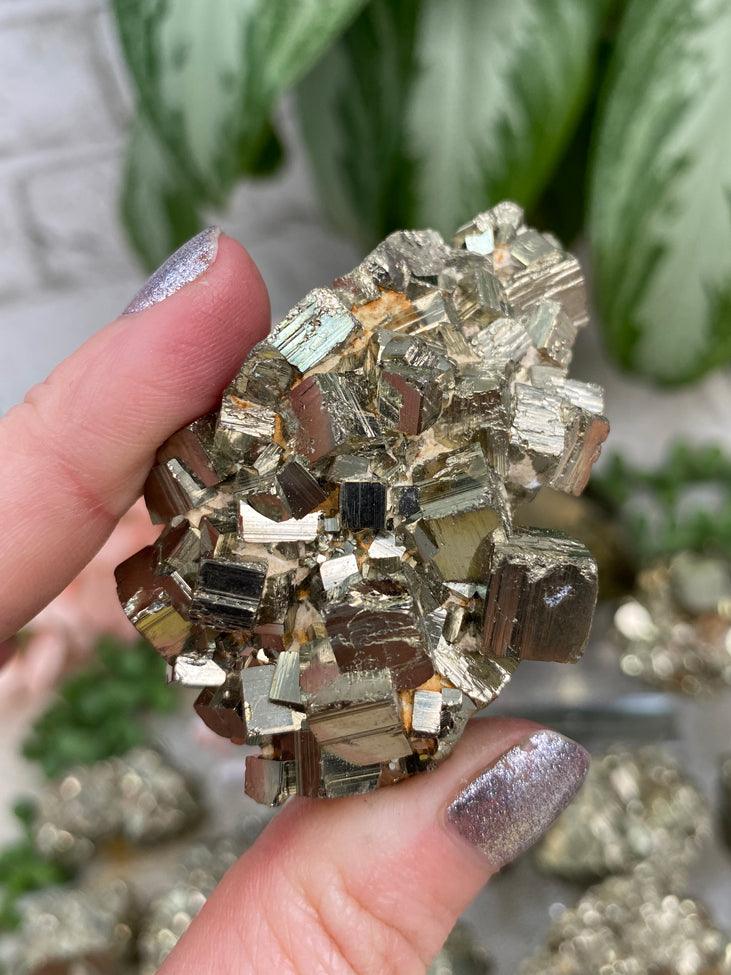 Sparkling-Gold-Pyrite-Clusters