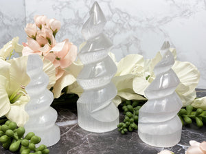 Contempo Crystals - Adorable selenite spiral crystal points in three sizes - Image 9