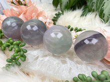 Load image into Gallery: Contempo Crystals - green-purple-pastel-fluorite-sphere - Image 8