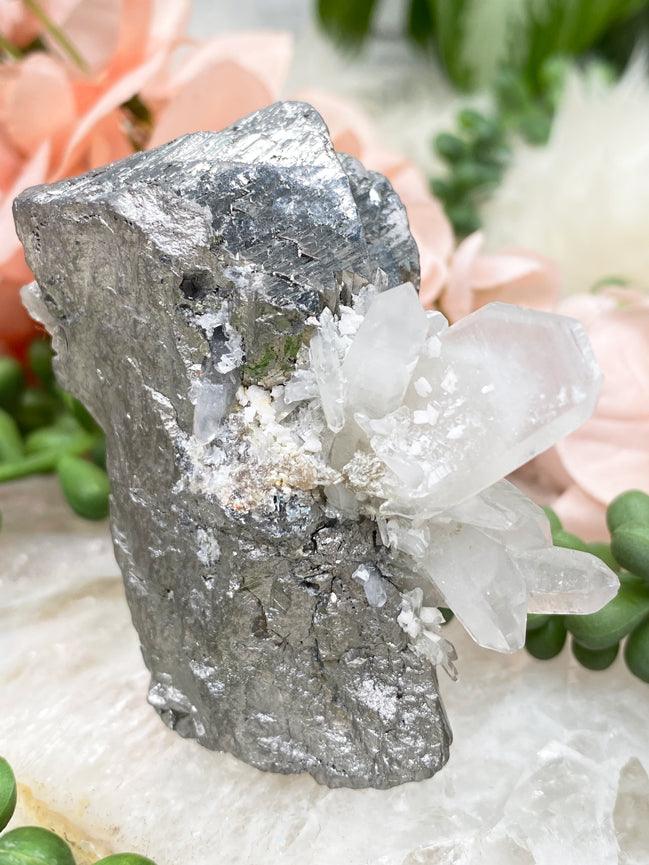arsenopyrite-quartz-crystal