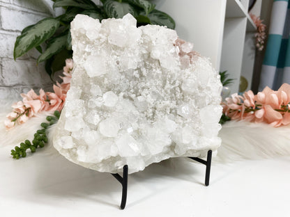 These simple metal stands are perfect for propping up slabs or display crystals that usually just sit flat.