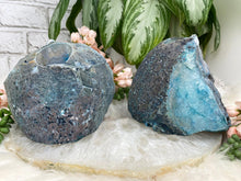 Load image into Gallery: Contempo Crystals - Teal Geode Candle Holder - Image 8