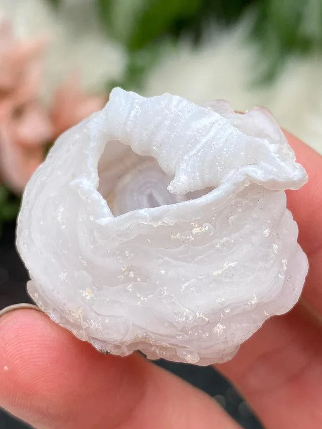 Gray & White Chalcedony Roses From Mexico