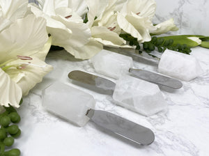 Contempo Crystals - Clear Quartz Crystal Point Charcuterie Board Knife - Image 5