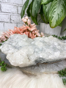 Contempo Crystals - large-off-white-chalcedony-stilbite-apophyllite - Image 9