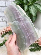 Load image into Gallery: Contempo Crystals - Purple Green Fluorite Slabs - Image 23