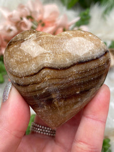 Contempo Crystals - banded-brown-calcite-heart - Image 10