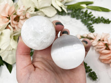 Load image into Gallery: Contempo Crystals - Simple cat eye selenite spheres - Image 7