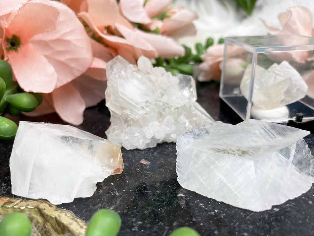 Small White Calcite Specimens