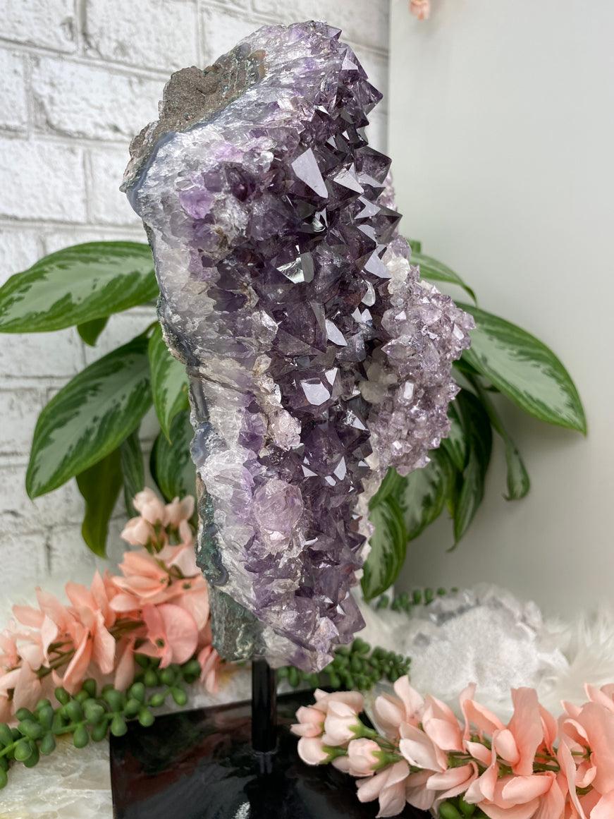 Large-Amethyst-Calcite-on-Metal-Stand