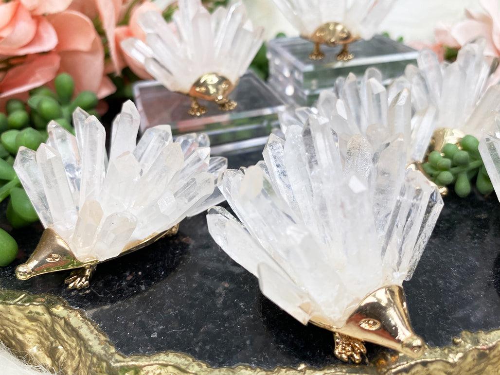crystal-hedgehogs-with-gold-metal