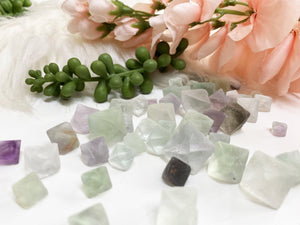 Contempo Crystals - Beautiful pastel colored Octahedron Fluorite Sets.  - Image 2