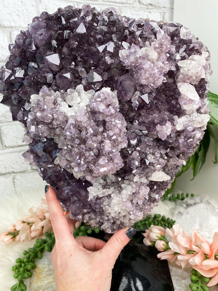 Large-Amethyst-Calcite-on-Metal-Stand-for-sale