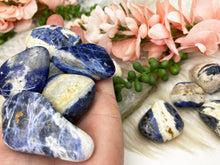 Load image into Gallery: Contempo Crystals - Large-Blue-White-Sodalite-Tumble-Crystals - Image 3