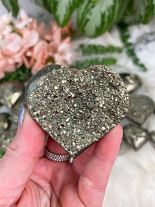Contempo Crystals - Large-Druzy-Pyrite-Heart - Image 10