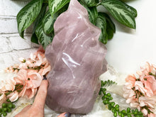 Load image into Gallery: Contempo Crystals -    Large-Lavender-Rose-Quartz-Crystal-Flame-from-Madagascar - Image 1