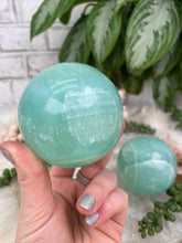 Load image into Gallery: Contempo Crystals - Large-Pistachio-Calcite-Sphere - Image 6