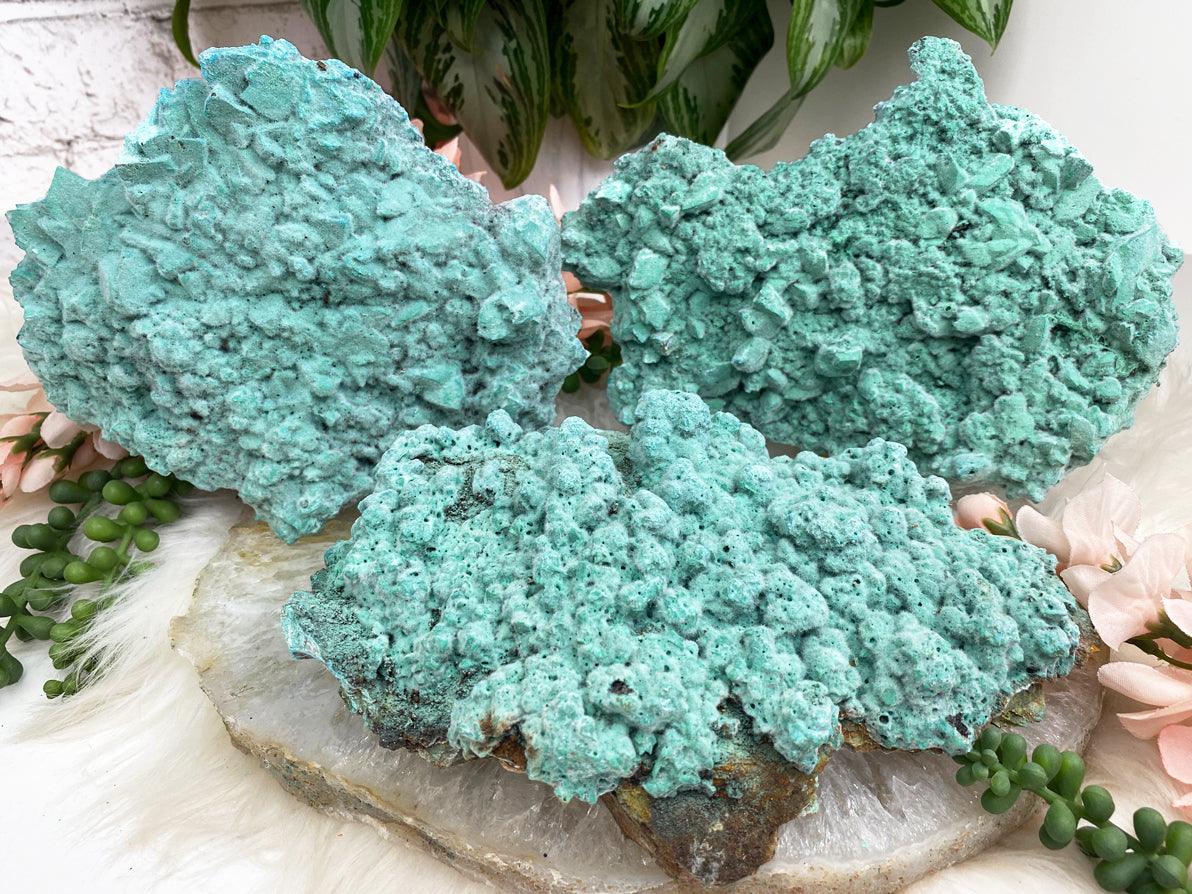 Large-Teal-Blue-Kobyashevite-Crystal-Clusters-for-Sale