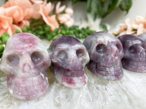 Lepidolite-Pink-Tourmaline-Skull