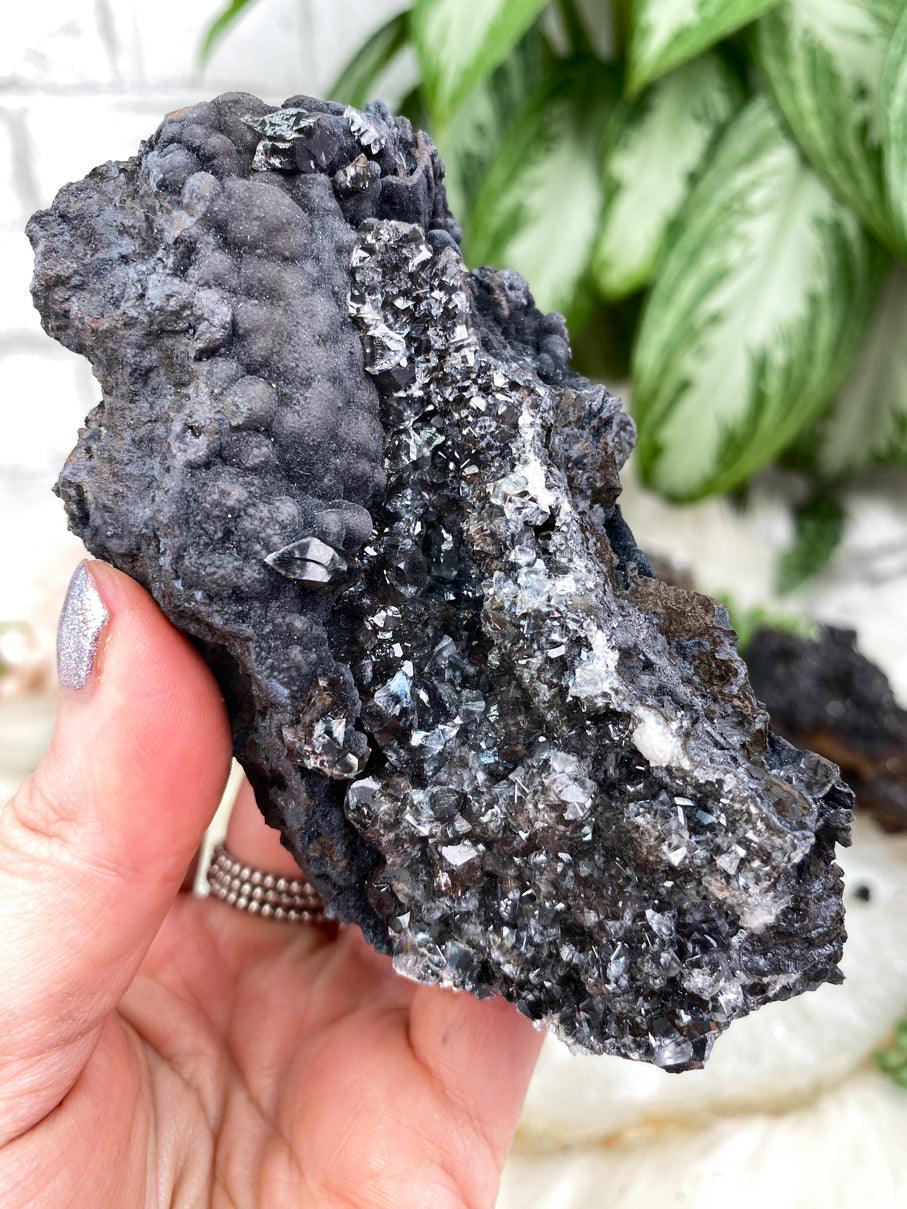 Mexico-Black-Calcite-Cluster