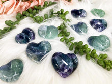 Load image into Gallery: Contempo Crystals - Mexico Fluorite Hearts in Blue Green Purple - Image 8