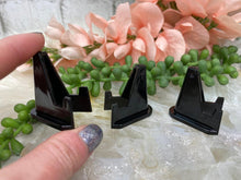 Load image into Gallery: Contempo Crystals - Mini-Black-Crystal-Slice-Stand-for-Crystals-for-sale - Image 7