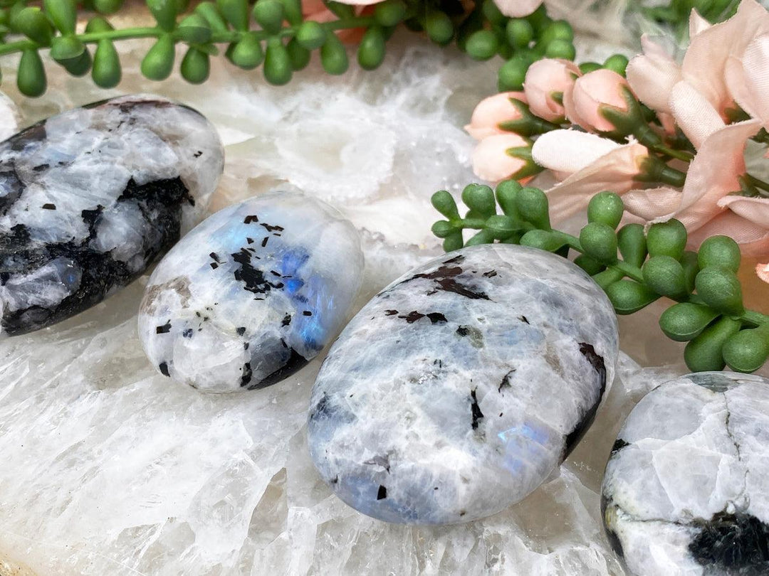 Contempo Crystals - Moonstone Palm Stones - Image 1