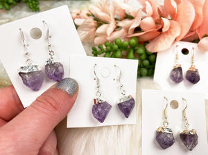 Contempo Crystals -     Natural-Amethyst-Earrings - Image 1