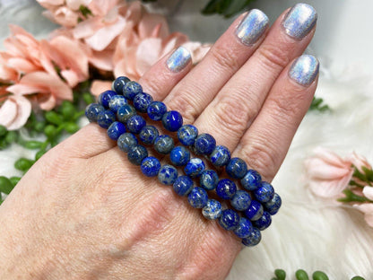 Natural blue lapis lazuli bracelet