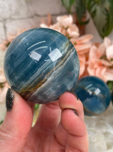 Contempo Crystals - Natural-Blue-Onyx-Sphere - Image 6