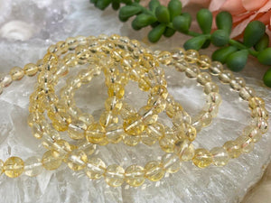 Contempo Crystals - Natural-Citrine-Bracelet-6mm-Beads - Image 3