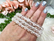Load image into Gallery: Contempo Crystals - Natural-Clear-Quartz-Beaded-Mala-Bracelets - Image 3