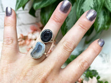 Load image into Gallery: Contempo Crystals -    Natural-Occo-Agate-Geode-Sterline-Silver-Crystal-Rings - Image 1
