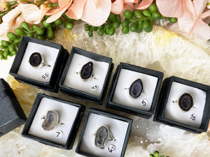 Contempo Crystals - Sterling Silver Agate Rings - Image 9