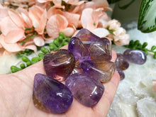 Load image into Gallery: Contempo Crystals - atural-Purple-Yellow-Tumbled-Ametrine-Crystal - Image 6
