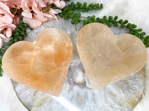 Contempo Crystals - Orange-Selenite-Heart-Crystal-Bowl - Image 6