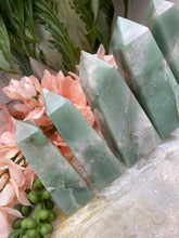 Load image into Gallery: Contempo Crystals - Pastel-Green-Aventurine-Obelisk-Points-with-Quartz - Image 6